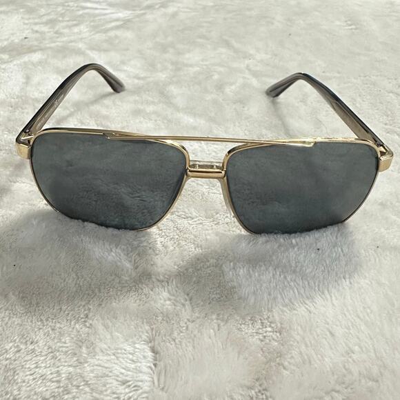 Versace Polarized Sunglasses VE2174 Pale Gold Gray Square - Picture 7 of 12